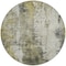 Homeroots 8' Pewter And Ivory Round Abstract Washable Indoor Outdoor Area Rug 616186 - alternate 2