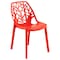 Leisuremod Modern Cornelia Dining Chair, Solid Red C18SR - alternate 1