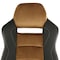 Elama High Back Adjustable Faux Leather Office Chair in Black and Brown ELM-F-003 - alternate 3