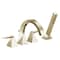 Delta Trillian Two-Handle Roman Tub Trim with Hand Shower T4746-PN-PR - alternate 2