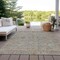 Homeroots 9' X 12' Taupe Terra Cotta And Tan Floral Washable Indoor Outdoor Area Rug 604741 - alternate 2