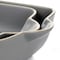 Gibson Home Rockaway 2 Piece Stoneware Nesting Bakeware Set in Grey 130946.02 - alternate 2