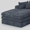 Homeroots 121" Gray Corduroy Compression Foam Sofa 719552 - alternate 2