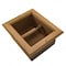 Homeroots Traditional Solid Teak Recessed Wall Mount Toilet Paper Holder 475867 - alternate 2