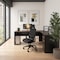 Bestar Connexion L-Shaped Workstation, Antigua/Black 93880-000052 - alternate 2