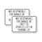 Signmission Not Responsible for Damage or Theft to Vehicles Left in, 12'' X 18'', Heavy Gauge Aluminum, 2PK A-1218-2PACK-23543 - alternate 1