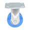 Vestil Polyurethane Precision Ball Bearing Rigid Caster 4 In. x 2 In. 551 lb Blue/Gray CST-PB-4X2PUA-R - alternate 2