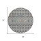 Homeroots 8' Gray Ivory And Gold Round Geometric Washable Indoor Outdoor Area Rug 612180 - alternate 2