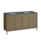 James Martin Vanities Chicago 60in Double Vanity, Walnut Whisper, w/ 3 CM Parisien Bleu Silestone Top 503-V60D-WLW-3PBL - alternate 2
