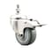 Service Caster 3 Inch 316SS Gray Polyurethane Swivel 12mm Stem Caster Total Lock Brake SCC SCC-SS316TSTTL20S314-PPUB-M1215 - alternate 1