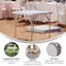 Flash Furniture 34.25 W, 34.25 L, 29.5 H, Metal, Plastic, Plastic: Polyethylene Top, Granite White 5-DAD-YCZ-86-GG - alternate 2
