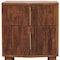 Homeroots 22" Brown Solid Wood Two Drawer Nightstand 701716 - alternate 2