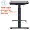 Motionwise Standing Desk, 24 in x48", Adjust Height 28" to 48", Blk Top, Lt Gray Frame SDG48B - alternate 2