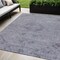 Homeroots 5' X 8' Blue And Gray Floral Washable Indoor Outdoor Area Rug 604211 - alternate 1