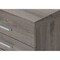 Homeroots 25" Gray Particle Board Filing Cabinet With Drawers 333352 - alternate 2