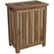 Homeroots Compact Teak Laundy Storage With Removable Bag In Natural Finish 376759 - alternate 1