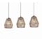 Jonathan Y Ibiza Island 30" 3-Light Woven Rope/Metal Bohemian Coastal LED Linear Pendant, Oil Rubbed Bronze/Natu JYL1124A - alternate 2
