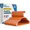 Lifemaster Heavy Duty Plastic Clothes Hangers, Non-Slip, Space-Saving, Holds 5 lbs, Orange, 5PK LMPLCORG5 - alternate 1