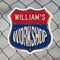 Signmission William's Workshop, 6 Inch X 6 Inch, Plastic Sign SHI-P-6-489-WILLIAM - alternate 2