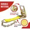 Mytee Products 4 inx40 ft Ratchet Strap w/ Chain Anchor 5,400 Lbs WLL Tie Down Cargo Truck Straps, 4PK RS440CAx4 - alternate 2