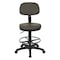 Office Star Products DC Series Sculptured Seat & Back Custom Fabric Drafting Chair, Dillon Graphite DC517V-R111 - alternate 2