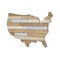 Homeroots 14" X 24" Brown and Gray Wood and Metal Hanging Dimensional Sculpture 489480 - alternate 2