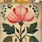 Homeroots 5" x 5" Pink And Green Vinyl Arabesque Peel And Stick Removable Tiles 572042 - alternate 2