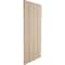 Ekena Millwork Rustic Four Board Joined Board-n-Batten Sandblasted Faux Wood Shutters w/No Batten, 22W x 24H, PR SHUBJN22X24SDPR - alternate 2