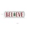 Homeroots Set of Three White Green And Red Metal Christmas Hanging Text Wall Decor, 3PK 634276 - alternate 1