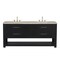 James Martin Vanities Lucian 72" Double Vanity, Carbon Oak, w/ 3 CM Tajnar Eclos Widespread Top D704-V72-CBO-WTJR - alternate 1
