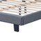 Homeroots Gray Upholstered King Bed Frame with Nailhead Trim 526866 - alternate 2