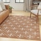 Homeroots 4' X 6' Copper Geometric Indoor Outdoor Area Rug 572561 - alternate 2