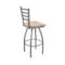 Holland Bar Stool Co 410 Jackie Stainless Steel 36in Swivel Bar Stool with Natural Maple Seat 41036SSNatMpl - alternate 2