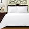 Homeroots White Queen Cotton Blend 400 Thread Count Washable Duvet Cover Set 528311 - alternate 2