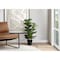 Monarch Specialties Artificial Plant, 32" Tall, Fiddle Tree, Indoor, Faux, Fake, Floor, Greenery, Potted, Real Touch I 9511 - alternate 1