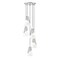 Z-Lite Aimie 5-Light Chandelier, 12 in W x 13 in H, Brushed Nickel 828P6-5R-BN - alternate 1