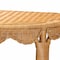 Bali & Pari Paisley Bohemian Scallop Light Honey Rattan Console Table 252-14112-ZORO - alternate 2