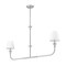 Z-Lite Tova Brushed Nickel 2 Light Linear Chandelier 3049-42L-BN - alternate 2