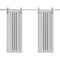 Sartodoors Double Barn Door 64 x 84 inches, BASIC 4906 White with Black Glass, 13FT Silver Rail Track Set, S BASIC4906DB-S-WS-6484 - alternate 1