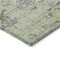 Homeroots 8' Artichoke Green Beige And Gray Round Damask Washable Indoor Outdoor Area Rug 604176 - alternate 2