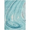 Homeroots 8' X 10' Turquoise Teal Blue And Gray Abstract Washable Indoor Outdoor Area Rug 601311 - alternate 2
