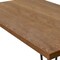 Homeroots 63" Brown and Black Wood And Metal Dining Table 555199 - alternate 2