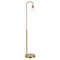 Homeroots 62" Brass Arched Floor Lamp With Clear Transparent Glass Cone Shade 523336 - alternate 2