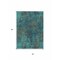 Homeroots 3' X 5' Teal Blue Navy Blue And Brown Abstract Washable Indoor Outdoor Area Rug 612364 - alternate 2