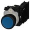 Siemens Illuminated pushbutton, 22 mm, round, plastic, blue, pushbutton, flat 3SU1103-0AB50-3FA0 - alternate 2
