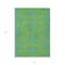 Homeroots 3' X 5' Green And Aqua Geometric Washable Indoor Outdoor Area Rug 598734 - alternate 2