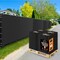 Xpose Safety Privacy Fence Screen 5ft x 50ft, Black, 36PK PS-550BK-HP36-X - alternate 1