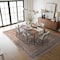 World Rug Gallery Black Traditional Flat Pile Rug - Washable and Pet Friendly, Non-Slip Surface 9 ft x 12 ft WR171BLACK9X12 - alternate 2