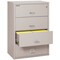 Fireking 4 Drawer, 1 Hr Fire & Impact Rated, 38" Wide Lateral Platinum 4-3822-CPL - alternate 2
