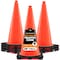 Xpose Safety Traffic Safety Cone, 28 in, PVC Plastic, No Collar, DOT Approved, Orange, 8 pk OTC28-8-X - alternate 1